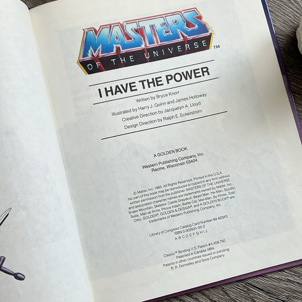 VINTAGE Masters Of The Universe 1985, Golden book I HAVE THE POWER He-Man Mattel - Picture 7 of 14
